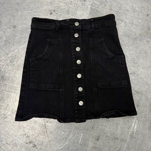 Altar’d State Women’s Black Denim Mini Skirt Size Small